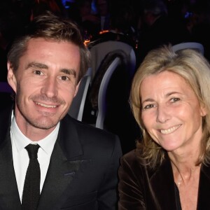 Exclusif - Nicolas Escoulan et Claire Chazal - Soirée de gala caritative pour le lancement du futur "Institut Rafaël" (Maison de l'après Cancer) au Pavillon d'Armenonville à Paris le 2 décembre 2017. © Erez Lichtfeld/Bestimage