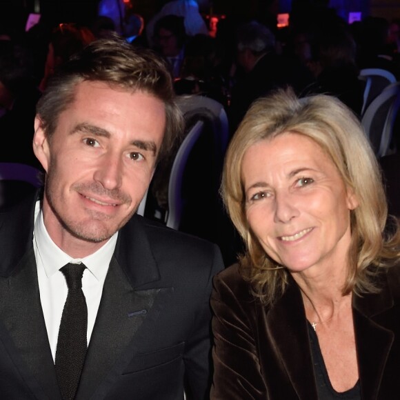 Exclusif - Nicolas Escoulan et Claire Chazal - Soirée de gala caritative pour le lancement du futur "Institut Rafaël" (Maison de l'après Cancer) au Pavillon d'Armenonville à Paris le 2 décembre 2017. © Erez Lichtfeld/Bestimage