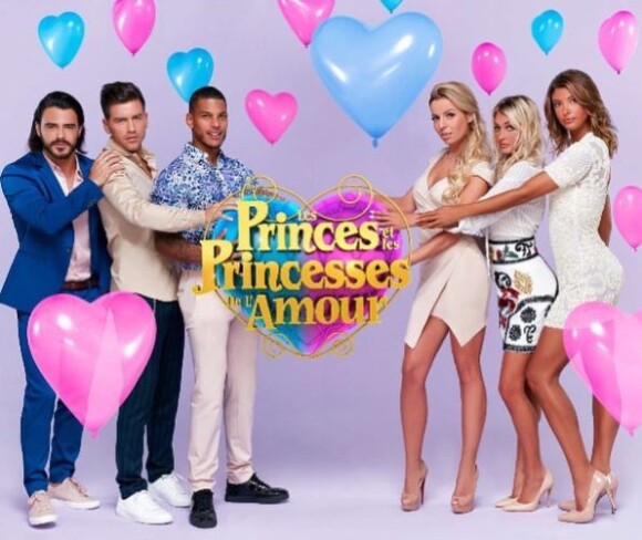 Benjamin Samat, Virgil, Marvin, Hillary, Aurélie Dotremont et Mélanie Dedigama au casting des "Princes et princesses de l'amour" (W9).
