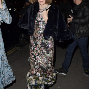 Anna Wintour - Les célébrités arrivent aux Fashion Awards 2017 au Royal Albert Hall à Londres, le 4 décembre 2017