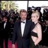 Johnny et Laeticia Hallyday lors de la cérémonie de clôture du 52e festival de Cannes le 23 mai 1999.