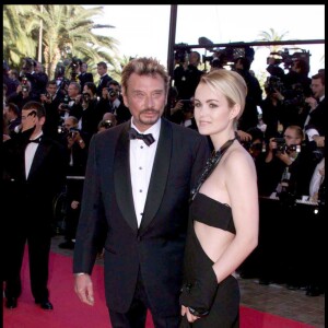 Johnny et Laeticia Hallyday lors de la cérémonie de clôture du 52e festival de Cannes le 23 mai 1999.