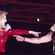 Sylvie Vartan et Johnny Hallyday à Bercy en juin 1993.