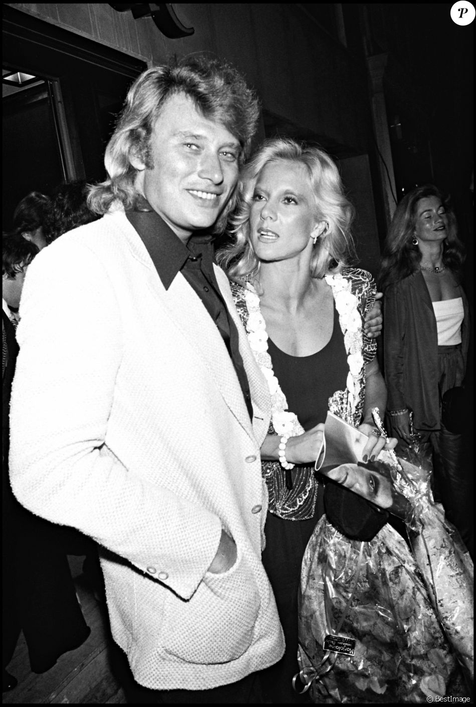 Johnny Hallyday Fete Son Anniversaire Avec Sylvie Varta A Paris Le 19 Juin 1979 Purepeople