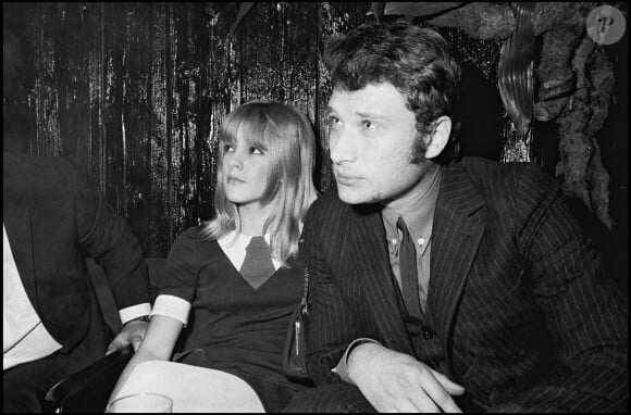 Johnny Hallyday et Sylvie Vartan  en 1967.