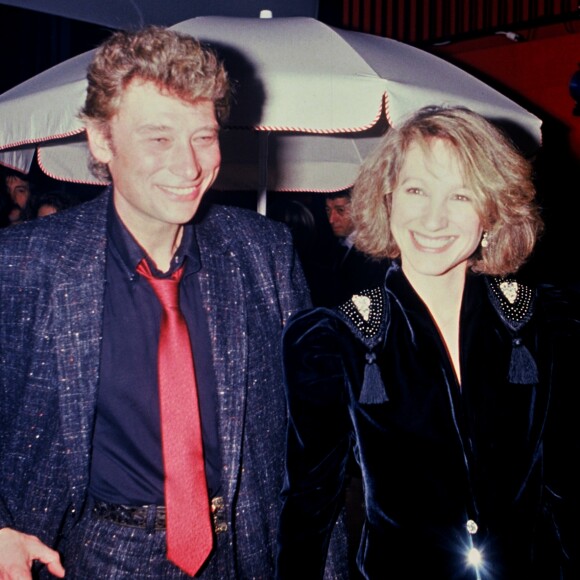 Johnny Hallyday et Nathalie Baye.