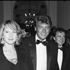 Johnny Hallyday et Nathalie Baye au Festival de Cannes en 1984.