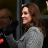 Catherine Kate Middleton, duchesse de Cambridge (enceinte) arrive au "Children's Global Media Summit" au centre de conventions de Manchester le 6 décembre 2017.