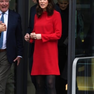 Le prince William, duc de Cambridge et Catherine Kate Middleton, duchesse de Cambridge (enceinte) arrivent au "Children's Global Media Summit" au centre de conventions de Manchester le 6 décembre 2017.