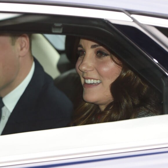 Le prince William, duc de Cambridge et Catherine Kate Middleton, duchesse de Cambridge (enceinte) arrivent au "Children's Global Media Summit" au centre de conventions de Manchester le 6 décembre 2017.