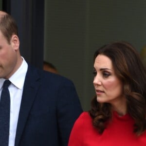 Le prince William, duc de Cambridge et Catherine Kate Middleton, duchesse de Cambridge (enceinte) arrivent au "Children's Global Media Summit" au centre de conventions de Manchester le 6 décembre 2017.