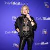 Lindsay Lohan à la soirée "Unwrap the Holidays" organisée par le Daily Mail à l'Hôtel Moxy à New York, le 6 décembre 2017.