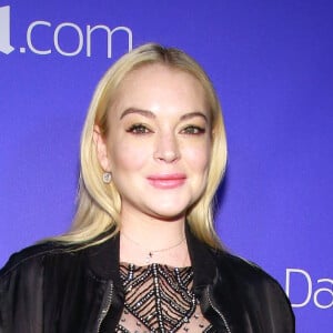 Lindsay Lohan à la soirée "Unwrap the Holidays" organisée par le Daily Mail à l'Hôtel Moxy à New York, le 6 décembre 2017.