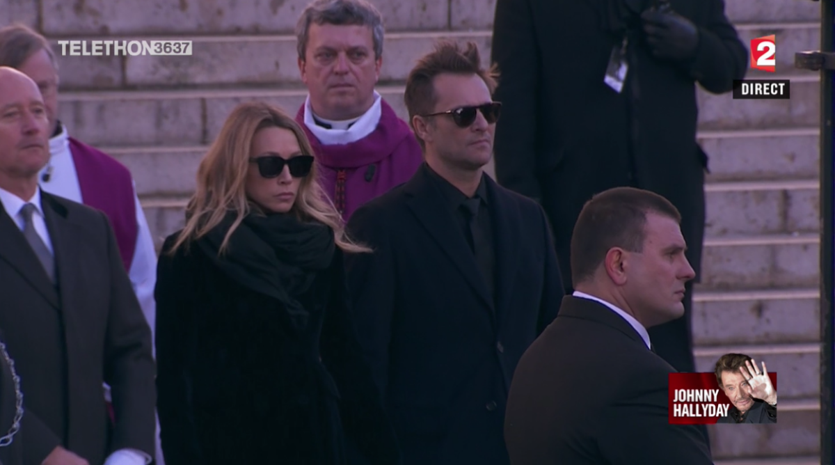 Photo Laura Smet et David Hallyday Obsèques de Johnny Hallyday en l