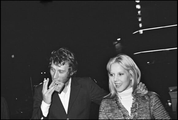 Johnny Hallyday et Sylvie Vartan à Paris (non daté)