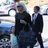 Gwen Stefani et ses trois fils Kingston, Zuma et Apollo à Los Angeles. Le 22 octobre 2017.