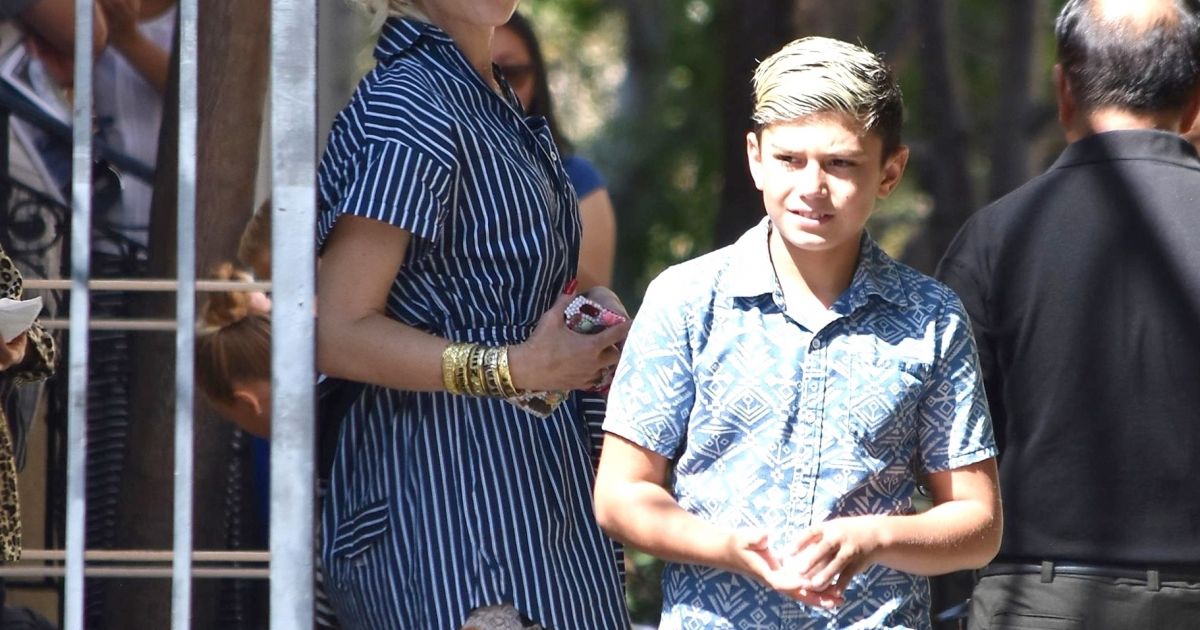 Aaron Nouchy âge Exclusif - Gwen Stefani et son fils Kingston à Los Angeles, le 10