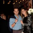 Exclusif - Juan Arbelaez et sa compagne Laury Thilleman (Miss France 2011) - Soirée au Kiehl's Club lors du 43ème Festival du Cinéma Américain de Deauville, le 2 septembre 2017. © Rachid Bellak/Bestimage