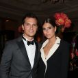 Exclusif  - Laury Thilleman et son compagnon Juan Arbelaez - 7ème édition du dîner du Global Gift Gala organisé au Four Seasons Hôtel George V à Paris. Le 9 mai 2016. © Dominique Jacovides / Bestimage
