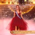 Miss Nord-Pas-De-Calais : Maëva Coucke - Concours Miss France 2018. Sur TF1, le 16 décembre 2017.