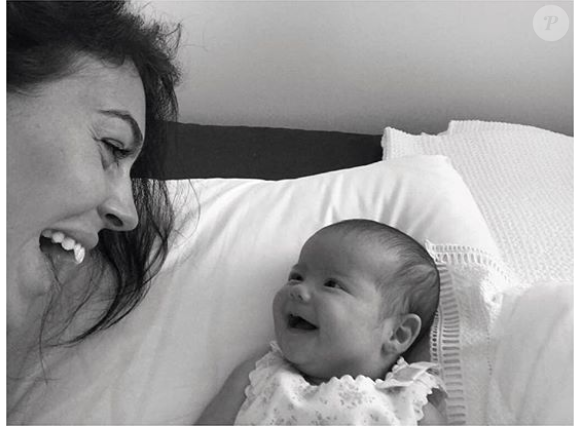 Georgina Rodriguez, compagne de Cristiano Ronaldo, avec la petite Eva, photo Instagram du 30 septembre 2017