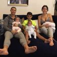 Cristiano Ronaldo et Georgina Rodriguez, heureux avec leurs enfants Eva, Cristiano Jr., Mateo et Alana Martina, photo Instagram du 19 décembre 2017