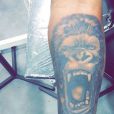 Makao tatoué à Nice, le 20 décembre 2017. Il a craqué pour un gorille.