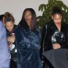 Rihanna quitte le concert de Jay-Z à Inglewood en Californie, le 21 décembre 2017.