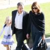 Nicolas Sarkozy, sa femme Carla Bruni et leur fille Giulia arrivent au musée de l'Acropole à Athènes. Le 24 octobre 2017