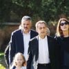 Nicolas Sarkozy, sa femme Carla Bruni et leur fille Giulia arrivent au musée de l'Acropole à Athènes. Le 24 octobre 2017 