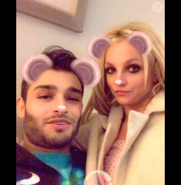 Britney Spears et son chéri Sam. Instagram, janvier 2018
