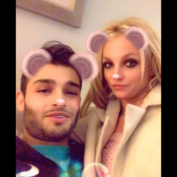 Britney Spears et son chéri Sam. Instagram, janvier 2018