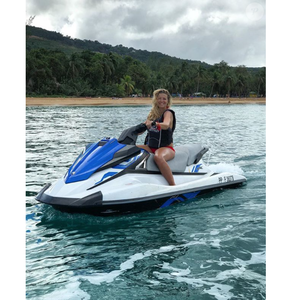 Emilie Picch sportive en Guadeloupe, le 4 janvier 2018.