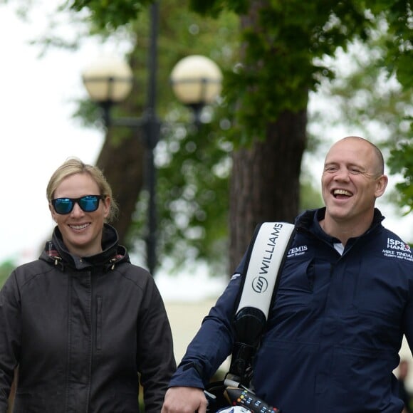 Zara (Phillips) et Mike Tindall en mai 2016. Le 5 janvier 2018, un porte-parole a annoncé la grossesse de la fille de la princesse Anne, enceinte de son second enfant après avoir été victime en 2016 d'une fausse couche. © Joe Giddens/PA Wire/Abacapress. 