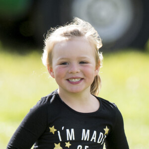 Mia Tindall, fille de Zara Phillips et Mike Tindall, lors du concours complet Whatley Manor International Horse trials à Gatcombe Park dans le Gloucestershire le 9 septembre 2017. Le 5 janvier 2018, un porte-parole a annoncé la grossesse de Zara Phillips, enceinte de son second enfant après avoir été victime en 2016 d'une fausse couche.