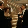 Billy Zane, Frances Fisher, Kate Winslet, Leonardo DiCaprio dans Titanic