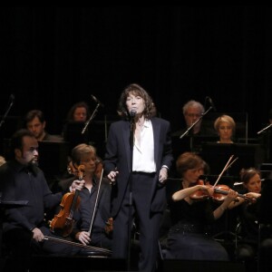 Jane Birkin en concert sur la scène du Grand Rex dans le cadre de sa tournée "Gainsbourg Symphonique" à Paris le 26 octobre 2017. © Alain Guizard/Bestimage