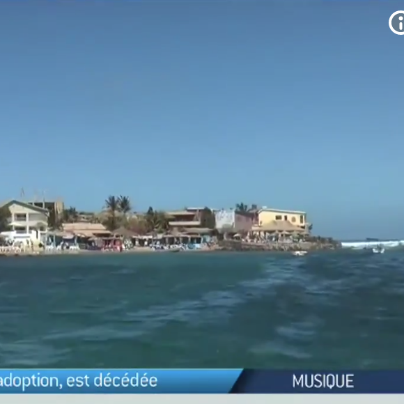 L'île de N'Gor au Sénagal où France Gall avait ouvert le restaurant "Noflaye Beach". Images du Journal de l'Afrique sur TV5 Monde, janvier 2018.