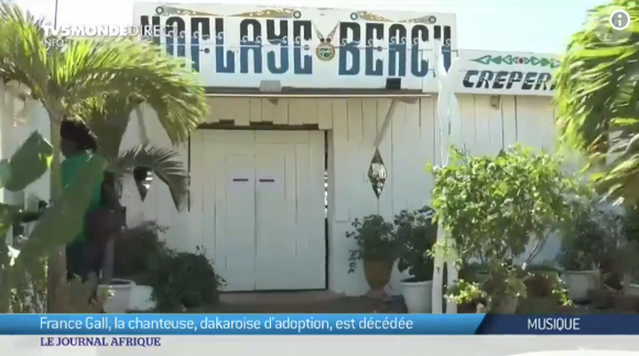 L'île de N'Gor au Sénagal où France Gall avait ouvert le restaurant "Noflaye Beach". Images du Journal de l'Afrique sur TV5 Monde, janvier 2018.