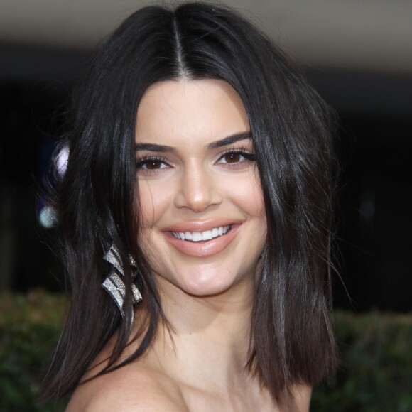 Kendall Jenner sur le tapis rouge de la 75ème cérémonie des Golden Globe Awards au Beverly Hilton à Los Angeles, le 7 janvier 2018.