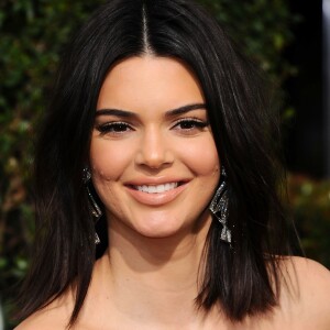 Kendall Jenner sur le tapis rouge de la 75ème cérémonie des Golden Globe Awards au Beverly Hilton à Los Angeles, le 7 janvier 2018.