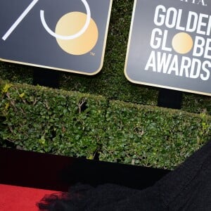 Kendall Jenner sur le tapis rouge de la 75ème cérémonie des Golden Globe Awards au Beverly Hilton à Los Angeles, le 7 janvier 2018.