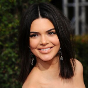 Kendall Jenner sur le tapis rouge de la 75ème cérémonie des Golden Globe Awards au Beverly Hilton à Los Angeles, le 7 janvier 2018.