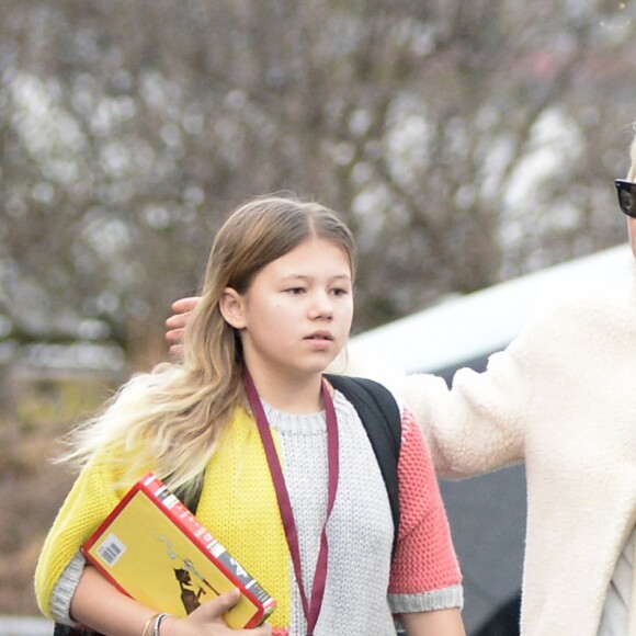 Michelle Williams et sa fille Matilda à Brooklyn à New York le 12 janvier 2017