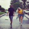 Anthony Martial et sa chérie Mélanie Da Cruz, ex-candidate de Secret Story 9 sur NT1, ensemble à Dubaï.