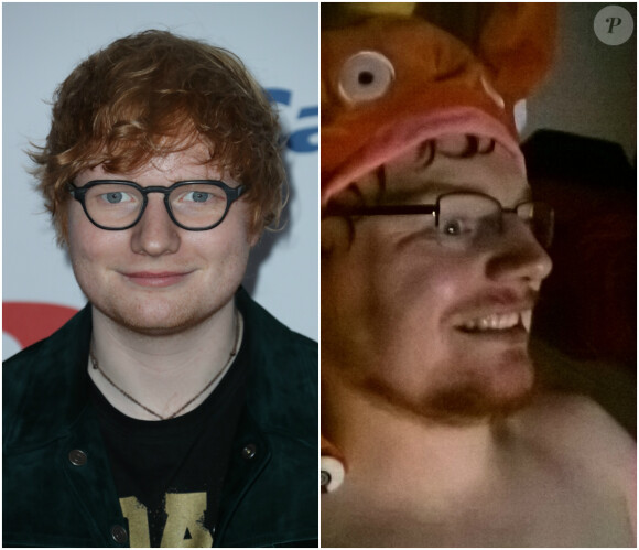 A gauche : Ed Sheeran, superstar de la musique à 26 ans. A droite : Wesley Byrne, un Britannique de 25 ans qui lui ressemble comme deux gouttes d'eau.