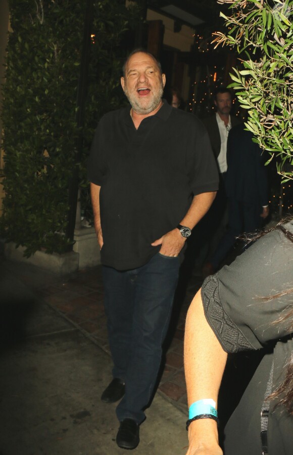 Harvey Weinstein est allé dîner avec Quentin Tarantino au restaurant AGO à West Hollywood, le 10 août 2017. © CPA/Bestimage