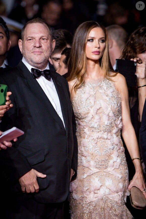 Harvey Weinstein et sa femme Georgina Chapman - Montée des marches du film "Hands of Stone" lors du 69e Festival International du Film de Cannes. Le 16 mai 2016. © Dominique Jacovides- Cyril Moreau/Bestimage