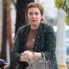 Exclusif - Les premières photos de Lena Dunham depuis depuis l'annonce de sa séparation avec le musicien J.Antonoff à Los Angeles, le 9 janvier 2018. © CPA/Bestimage