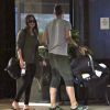 Exclusif - Megan Fox avec son mari Brian Austin sortent d'un building avec leur fils Journey River Green né le 4 août à Los Angeles le 2 septembre 2016.